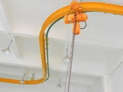 ceiling mounted monorail crane for indoor material handling 