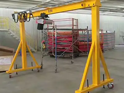 e. Maintenance Crane, types of indoor cranes, small indoor crane, portable gantry crane
