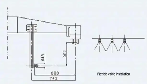 Festoon cable installation drawing 
