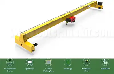 Top running overhead crane single girder