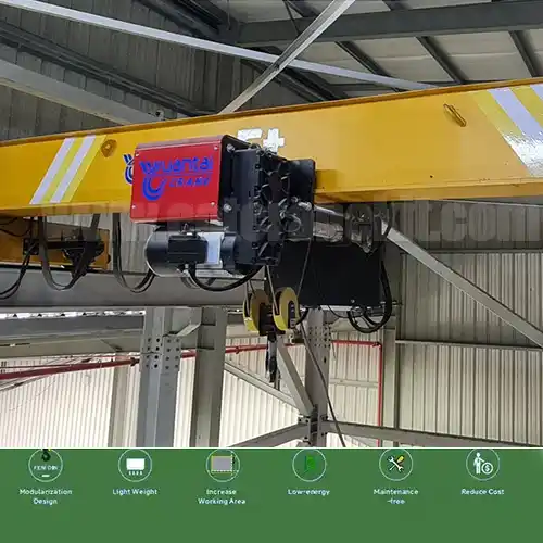 Single girder hoist crane, European standard overhead hoist crane, Small overhead crane