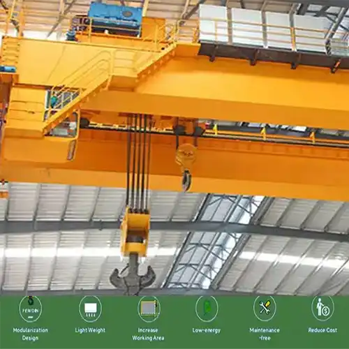 FEM/ DIN open winch bridge crane: European winch trolley, Heavy duty hook cranes 