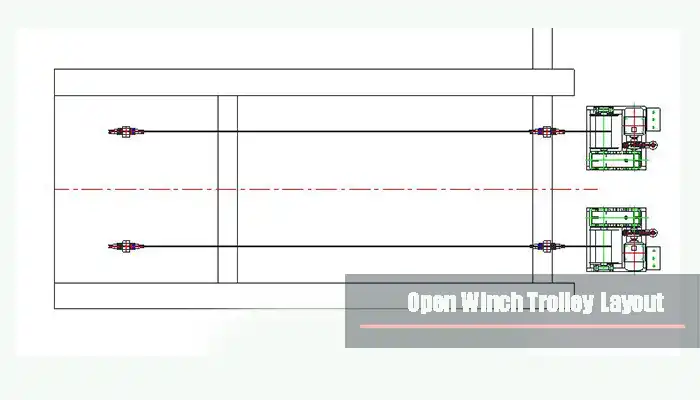 open winch layout of 30 ton gantry crane open winch layout of 30 ton gantry crane