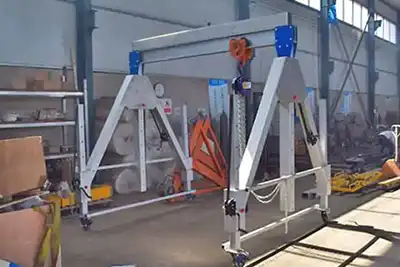 adjustable aluminum gantry crane 3 ton