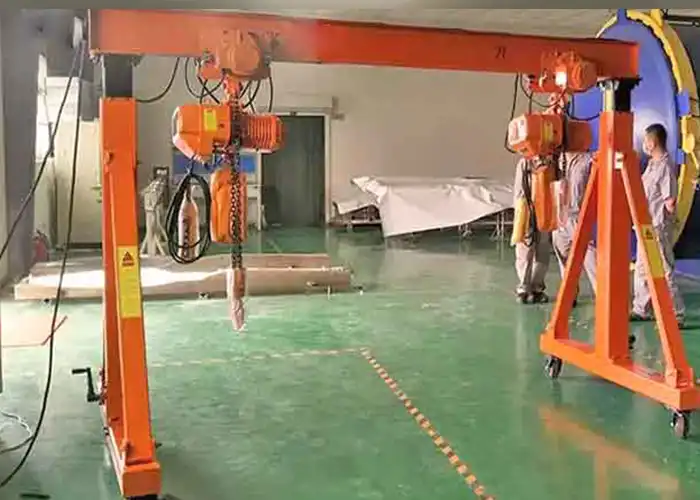 Worm Adjustable Gantry Crane 1 Ton 