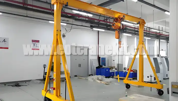 manual travelling portable gantry crane