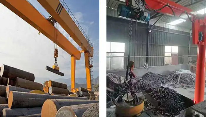Magnetic Gantry Crane vs. Slewing Jib Crane: Choosing the Best Crane