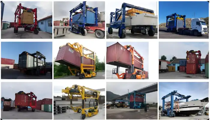Industrial Straddle Carrier Cranes Applications