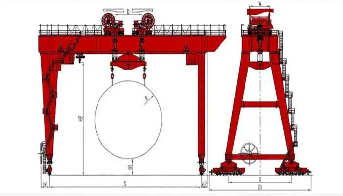 TBM Tunnel Boring Machine Rail Mounted Gantry Crane for Metro and Underground Construction