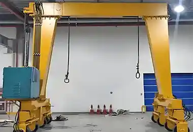 Rubber tyred single girder gantry crane 1-20 ton , with A frame design for flexible material handling with no ground beam.