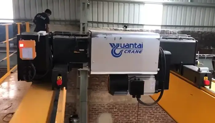  Screen short of the video on 10 ton electric hoist- Euroepan style low headroom design 