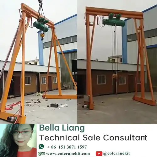 10 Ton Portable Gantry Crane Assembly & Testing | Custom Mobile Gantry Crane Video