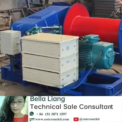 15 Ton Electric Winch with 30KW YDR Motor | Custom Winch