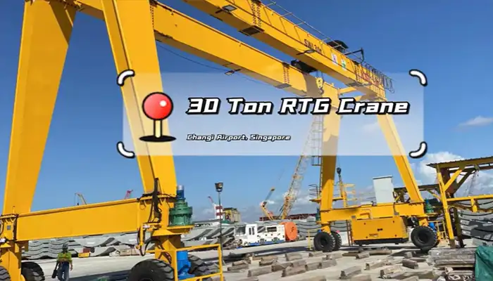  rubber tyred gantry crane a frame for material handling 