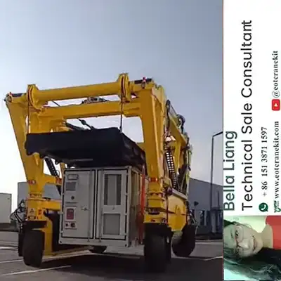 How Does a 60 Ton Straddle Carrier Handle BESS Containers?