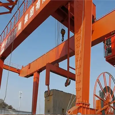 RMG Gantry Crane Handle Slag Soil in Subway Construction