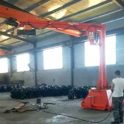 1 Ton Mobile Jib Crane – Portable Workshop Lifting Solution 