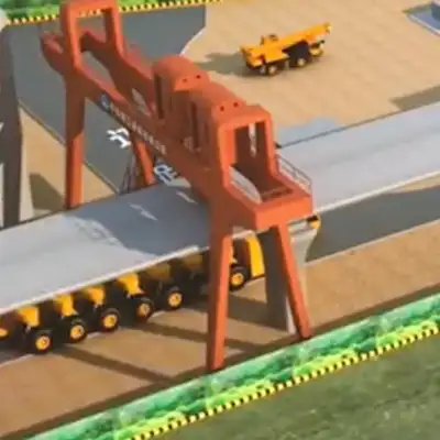 Heavy Duty Gantry Crane for Precast Beam Lifting | Custom Box Girder