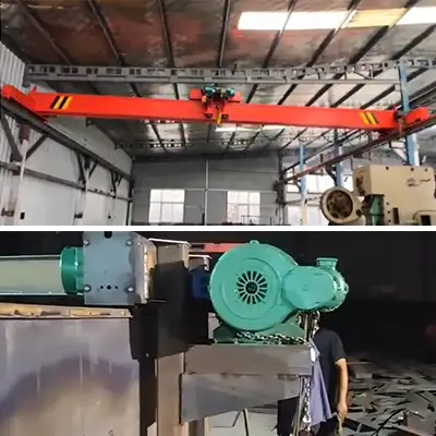 Low Headroom Overhead Bridge Crane1-16 Ton with Side-mounted Hoist Trolley