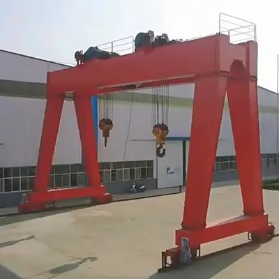 75+75 Ton Double Girder Gantry Crane | 2 Open Winch Trolleys