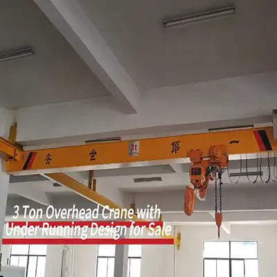 3 Ton Overhead Crane | Single Girder Underhung Bridge Crane