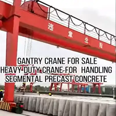 Concrete Yard Gantry Crane | Double Girder Box Girder Goliath Crane