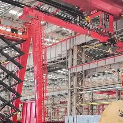 5 Ton Semi Gantry Crane Installation | European Style Low Headroom Crane