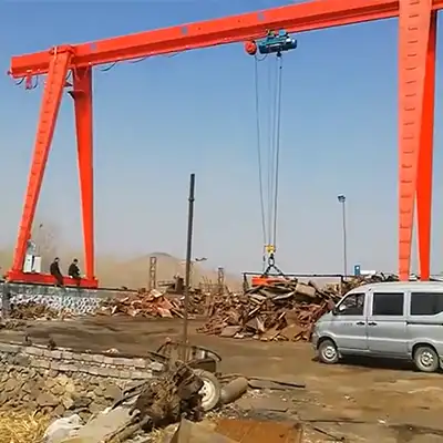 Electromagnetic Gantry Crane | Single Girder Crane with Magnetic Chuck