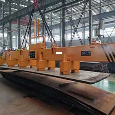 Rotary Beam Spreader with Magnets for Long Steel Plate & Rebar Handling