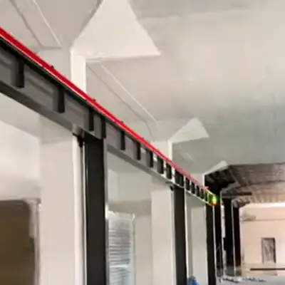 Freestanding crane runway structure for the conceret workshop 