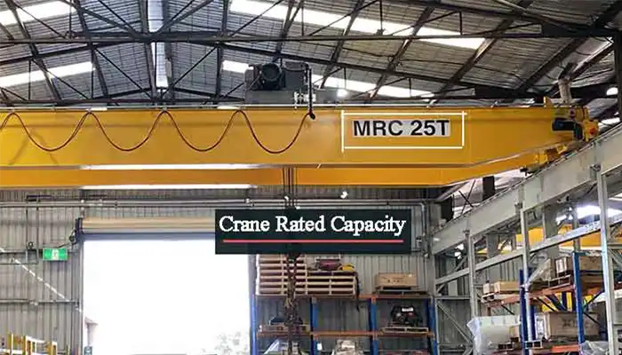hot sale overhead crane capacity and rated capacity