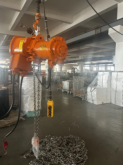 dust explosion proof electric chain hoist for hazarous environment
